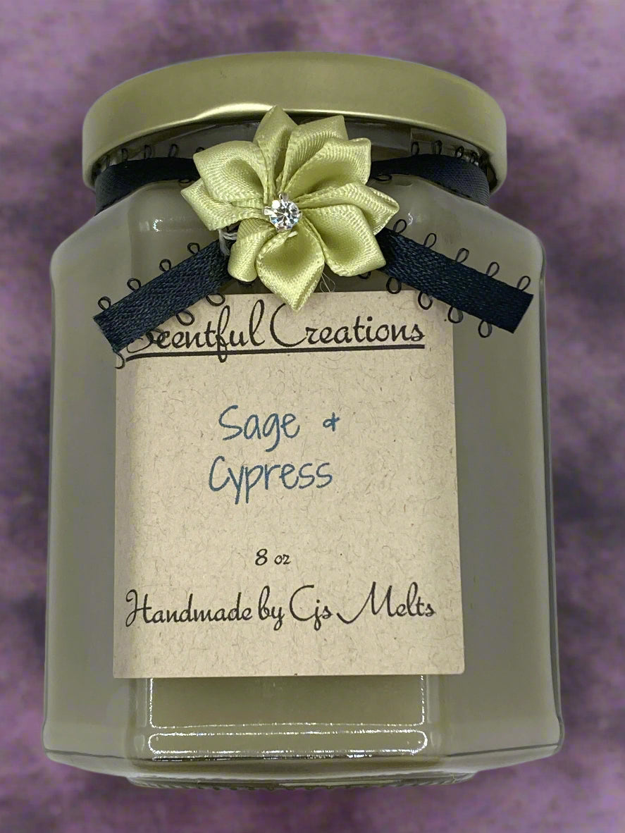 Sage & Cypress 8 oz Candle