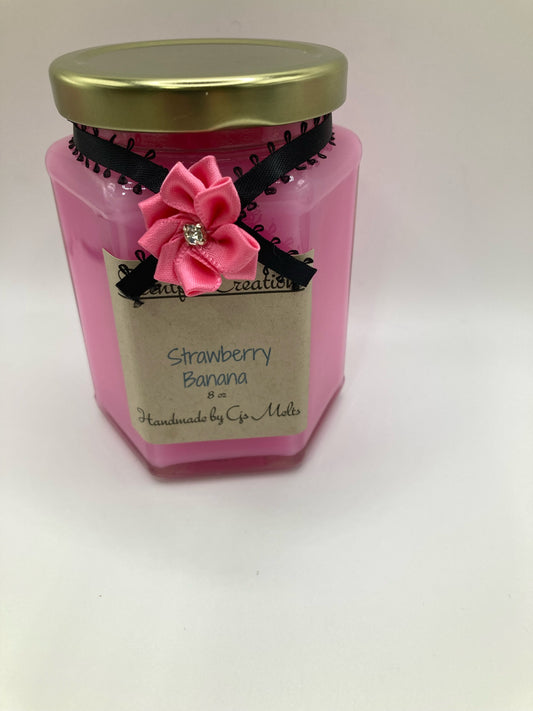 Strawberry Banana 8 oz Candle