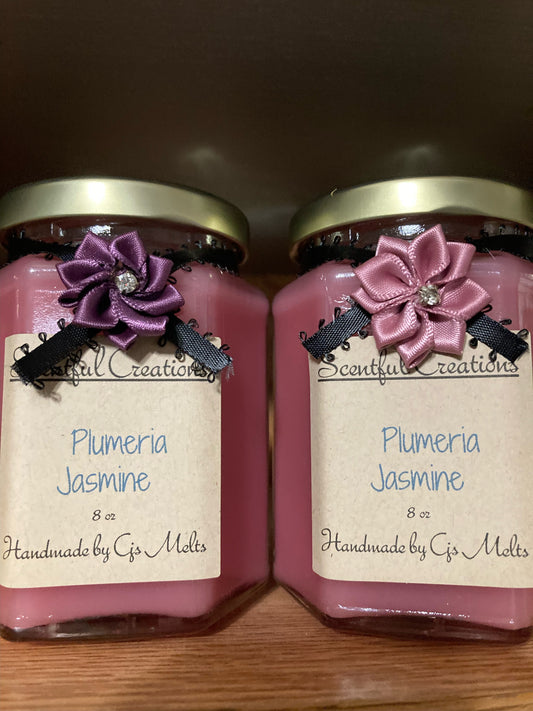 Plumeria Jasmine 8 oz Candle