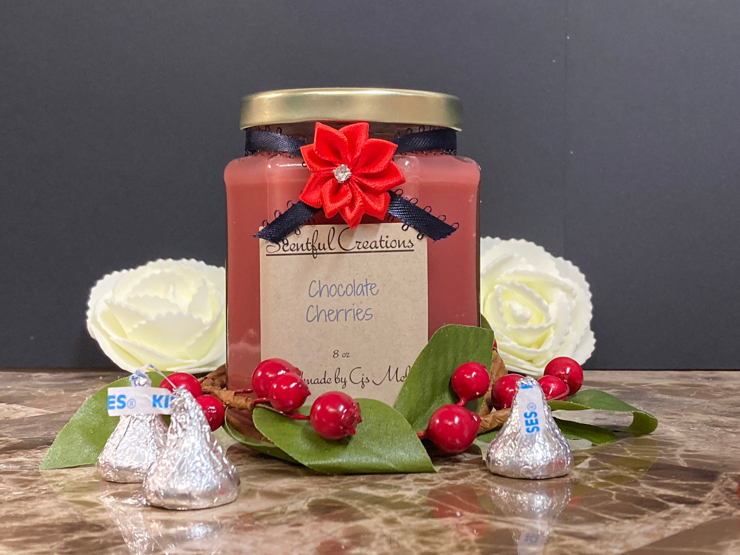 Chocolate Cherries 8 oz Candle